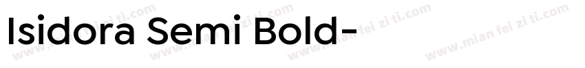 Isidora Semi Bold字体转换